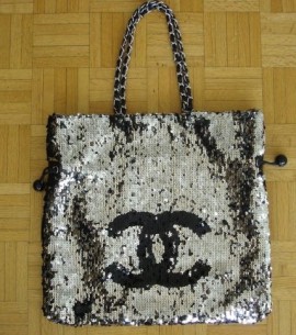 sequined Chanel Shopper